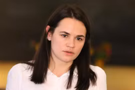 Cựu ứng cử viên tổng thống Svetlana Tikhanovskaya. (Nguồn: AFP/TTXVN)