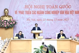 Thủ tướng Phạm Minh Chính chủ trì Hội nghị. (Ảnh: Dương Giang/TTXVN)