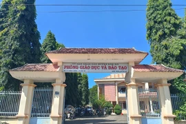 Phòng Giáo dục và Đào tạo huyện Đăk Hà, tỉnh Kon Tum. (Ảnh: Cao Nguyên/Vietnam+)