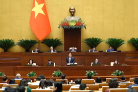 Phó Thủ tướng Lê Minh Khái phát biểu. (Ảnh: An Đăng/TTXVN)