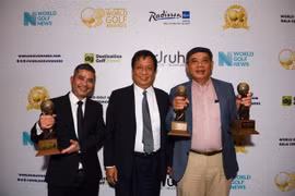 Thành phố Hà Nội được nhận giải thưởng Điểm đến thành phố Golf tốt nhất thế giới năm 2023. (Ảnh: TTXVN phát)