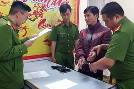 Ngô Thanh Nghĩa, Phó giám đốc Khu Du lịch Làng Cù Lần bị bắt tạm giam. (Ảnh: TTXVN phát)