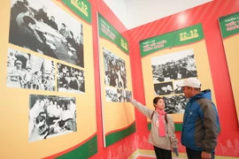 Khách tham quan triển lãm. (Ảnh: Thanh Tùng/TTXVN)