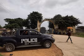 Xe của cảnh sát Nigeria. (Nguồn: AFP/TTXVN)