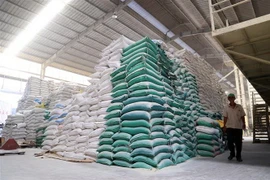 Kho gạo của một công ty. (Ảnh: Hồng Đạt/TTXVN)