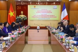 Quang cảnh hội đàm. (Ảnh: Văn Điệp/TTXVN)