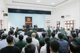 Quang cảnh phiên tòa. (Ảnh: Văn Điệp/TTXVN)