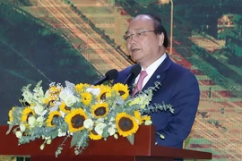 Thủ tướng Nguyễn Xuân Phúc phát biểu chỉ đạo tại hội nghị. (Ảnh: Thống Nhất/TTXVN)