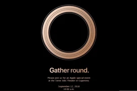 Hình ảnh thư mời tham gia sự kiện ra mắt iPhone 2018 của Apple.