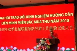 Chương trình “Đại hội trao đổi kinh nghiệm hướng dẫn Liên minh miền Bắc mùa thu năm 2018” có sự tham gia của người nước ngoài đã diễn ra trái phép tại Móng Cái, Quảng Ninh. (Nguồn: TTXVN phát)