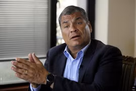 Cựu Tổng thống Rafael Correa. (Nguồn: AFP/TTXVN)