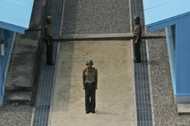 Lính Triều Tiên tại khu vực DMZ. (Nguồn: AP)