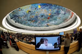 Phiên khai mạc khóa họp thứ 39 Hội đồng Nhân quyền của Liên hợp quốc. (Nguồn: AFP)