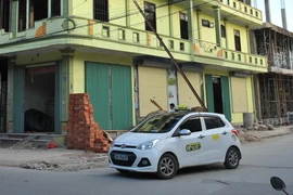 Hiện trường vụ tai nạn. (Ảnh: Minh Đức/TTXVN)