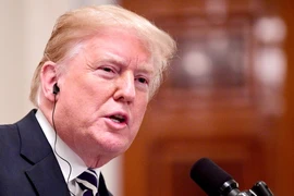 Tổng thống Mỹ Donald Trump phát biểu tại cuộc họp báo ở Washington, DC ngày 18/9. (Nguồn: AFP/TTXVN)