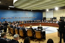 Toàn cảnh Hội nghị Bộ trưởng Quốc phòng NATO tại Brussels ngày 14/2. (Nguồn: AFP/ TTXVN)