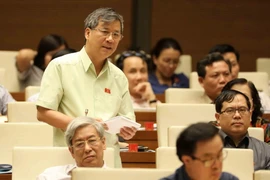 Đại biểu Quốc hội Thành phố Hà Nội Nguyễn Anh Trí phát biểu. (Ảnh: Phương Hoa/TTXVN)