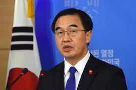 Bộ trưởng Bộ Thống nhất Hàn Quốc Cho Myoung-gyon. (Nguồn: AFP)