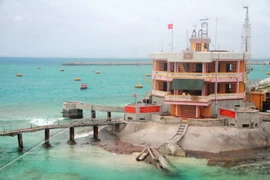 Đảo Đá Tây A, quần đảo Trường Sa, Khánh Hòa. (Ảnh: Đặng Tuấn/TTXVN)