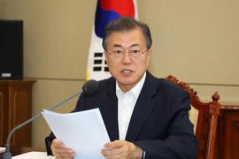 Tổng thống Hàn Quốc Moon Jae-in. (Nguồn: Yonhap/TTXVN)