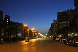 Đường phố Damascus vài giờ sau cuộc tấn công của liên quân. (Nguồn: AFP)