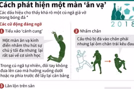 [Infographics] Những cách phát hiện một màn 'ăn vạ" trên sân cỏ