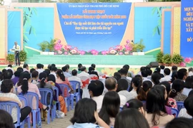 Quang cảnh buổi lễ khai mạc. (Ảnh: Thu Hoài/TTXVN)