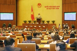 Quốc hội thông qua toàn văn Nghị quyết về chất vấn và trả lời chất vấn tại kỳ họp thứ năm, Quốc hội khóa XIV. (Ảnh: Phương Hoa/TTXVN)