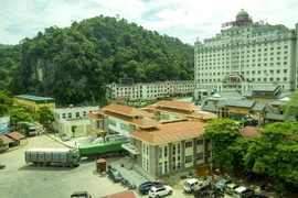 Hoạt động xuất khẩu hàng hóa Việt Nam sang Trung Quốc qua cửa khẩu Tân Thanh (Lạng Sơn). (Ảnh: Hoàng Hùng/TTXVN)