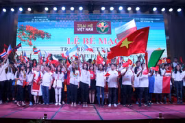 Lễ bế mạc trại Hè Việt Nam 2017. (Ảnh: Thế Anh/TTXVN)