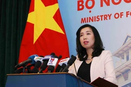 Người phát ngôn Bộ Ngoại giao Việt Nam Lê Thị Thu Hằng. (Ảnh: Phương Hoa/TTXVN)
