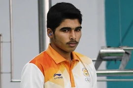 Xạ thủ 16 tuổi người Ấn Độ Saurabh Chaudhary. (Nguồn: AP)