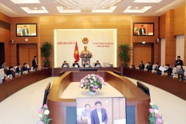 Toàn cảnh phiên họp thứ 22 của Ủy ban Thường vụ Quốc hội. (Ảnh: Trọng Đức/TTXVN)