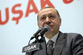 Tổng thống Thổ Nhĩ Kỳ Recep Tayyip Erdogan. (Nguồn: THX/TTXVN)