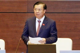 Bộ trưởng Bộ Tài chính Đinh Tiến Dũng phát biểu. (Ảnh: Nguyễn Dân/TTXVN)