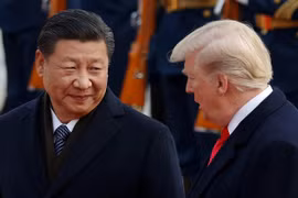 Chủ tịch Trung Quốc Tập Cận Bình và Tổng thống Mỹ Trump. (Nguồn: Reuters)