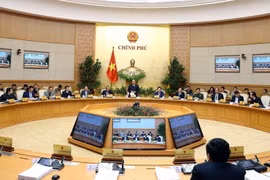 Toàn cảnh phiên họp Chính phủ thường kỳ tháng 12 năm 2017. (Ảnh: Thống Nhất/TTXVN)