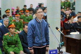 Bị cáo Trịnh Xuân Thanh trả lời các câu hỏi của Hội đồng xét xử. (Ảnh: An Đăng/TTXVN)