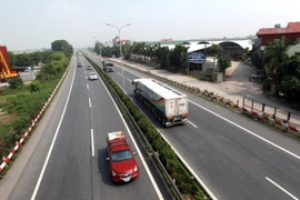 Tuyến cao tốc Pháp Vân-Cầu Giẽ. (Ảnh: Huy Hùng/TTXVN)