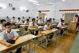 Thí sinh dự thi vào lớp 10 ở Thành phố Hồ Chí Minh. Ảnh minh họa. (Ảnh: Quang Nhựt/TTXVN)