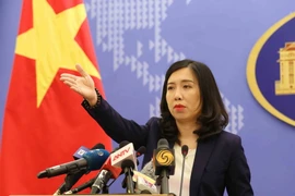 Người phát ngôn Bộ Ngoại giao Việt Nam Lê Thị Thu Hằng. (Ảnh: Phương Hoa/TTXVN)
