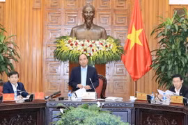 Thủ tướng Nguyễn Xuân Phúc làm việc với cán bộ chủ chốt Viện Kiểm sát Nhân dân Tối cao. (Ảnh: Thống Nhất/TTXVN)