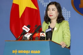 Người Phát ngôn Bộ Ngoại giao Lê Thị Thu Hằng. (Ảnh: Văn Điệp/TTXVN)