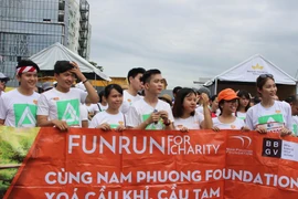 Chương trình chạy bộ Fun run với những mục đích tốt đẹp. (Ảnh: Xuân Dự/TTXVN)