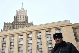 Trụ sở Bộ Ngoại giao Nga ở thủ đô Moskva. (Nguồn: AFP/TTXVN)