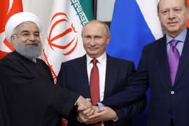 Tổng thống ba nước Nga, Iran và Thổ Nhĩ Kỳ. (Nguồn: The Iran Observer)