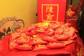 Lương tại đền Trần Thương. (Nguồn: TTXVN)