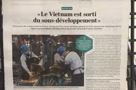 Bài viết về kinh tế Việt Nam trên báo L’Humanité.