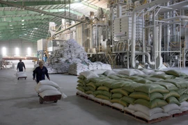 Kho chứa lúa, gạo có sức chứa 40.000 tấn của Vinafood 2 tại xã Xuân Hiệp, huyện Trà Ôn, Vĩnh Long. (Ảnh: Đình Huệ/TTXVN)