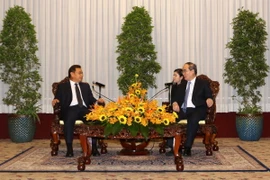 Quang cảnh buổi tiếp. (Ảnh: Thanh Vũ/TTXVN)